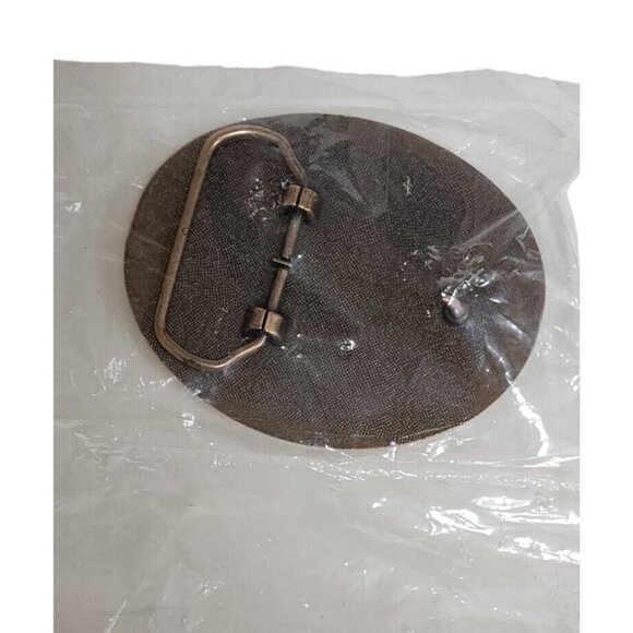 Korean War Veteran Brass Belt Buckle Military Collectible Dragon & Flags - Picture 5 of 7